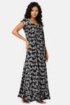 Naiduhall Cotton Full Length Nightdress - Black Print — thumbnail 3